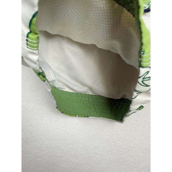 ABERCROMBIE Hawaiian Cargo Lined Board Shorts Size M Mens Green/White - Picture 6 of 8